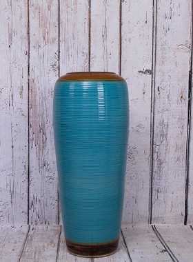 大花瓶落地花瓶颜色釉窑变插花工C艺现代欧式客厅酒店别墅摆件陶