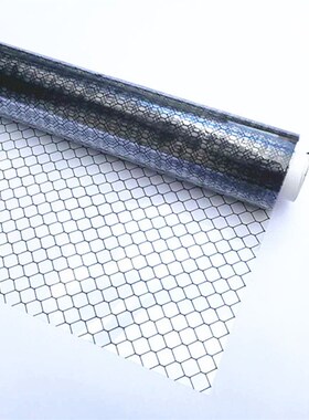 防静电透明网格帘透明帘全黑p网格帘门帘1.37*30m0.3mm05mm1.0mm