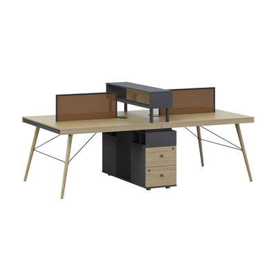 臻远 办公桌 F1-D0432 3160*1200*N1050MM 四人位 张