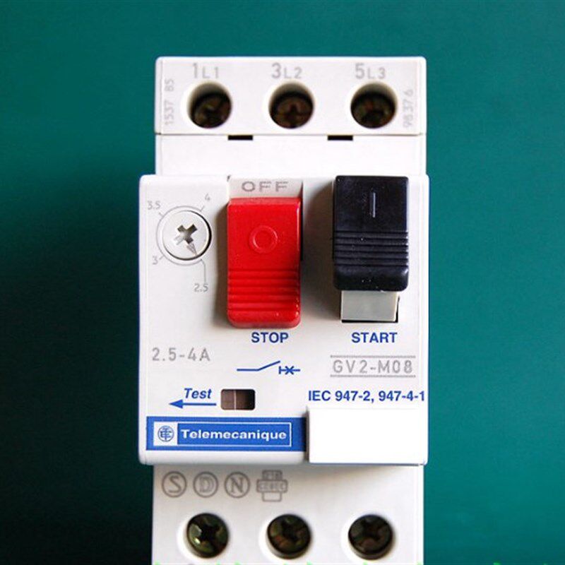 Telemecanique电动机断路器 GV2-M08M  2.5-4A 马达保护器