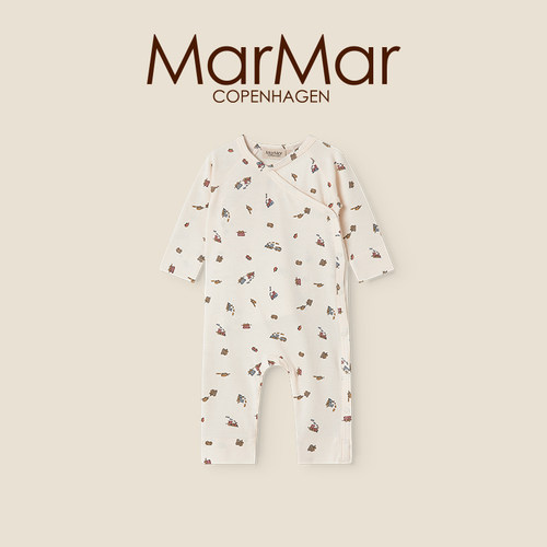 MarMar2026春夏新品婴儿长袖长裤连体服宝宝针织连身衣哈衣爬爬服