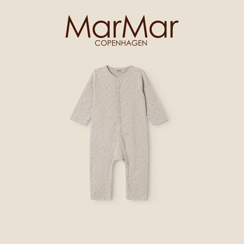 MarMar2026春夏新品宝宝长袖长裤连体服内搭哈衣爬服连体衣开扣