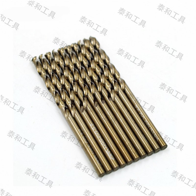 直柄麻花钻头M35l含钴不锈钢麻花钻金属打孔钻电钻钻头钻花1-13mm