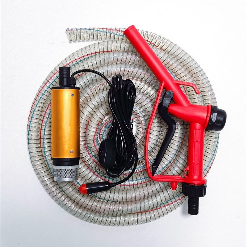 进口电动抽油泵12V直流柴油加油机24v潜水泵油抽子加油枪220v