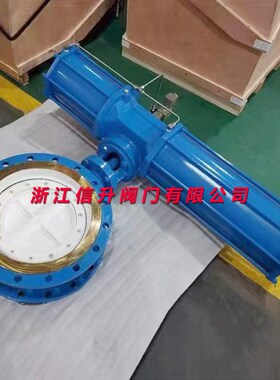 销售法兰三偏心碳钢不锈钢软硬密封大口径蝶阀D643H-10气动切断阀