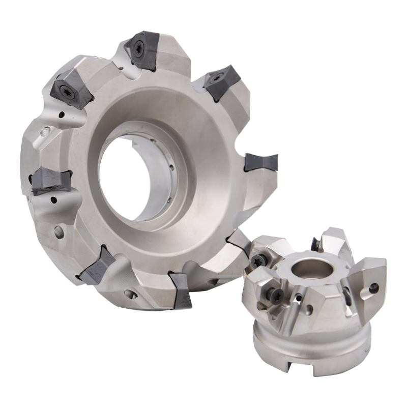 90度快进给内冷铣刀k盘MFWN900方六角双面WNMU08刀片肩铣重型切削