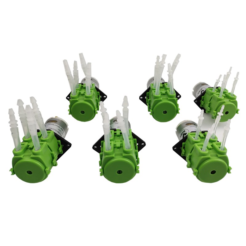 双头蠕动泵 12V/24V小型抽水泵实验I耐腐蚀自动双通道泵微型水泵