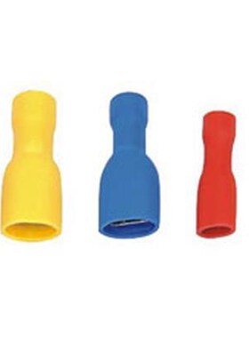 FDFD1.25-187 母全绝缘端头 接线端子 4.8  插簧 1000只 红色