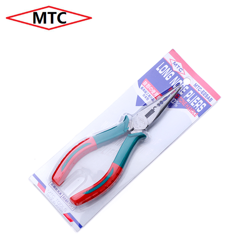 日本进口 MTC-E29B MTC-E29AB 带牙尖嘴钳 电工尖咀钳