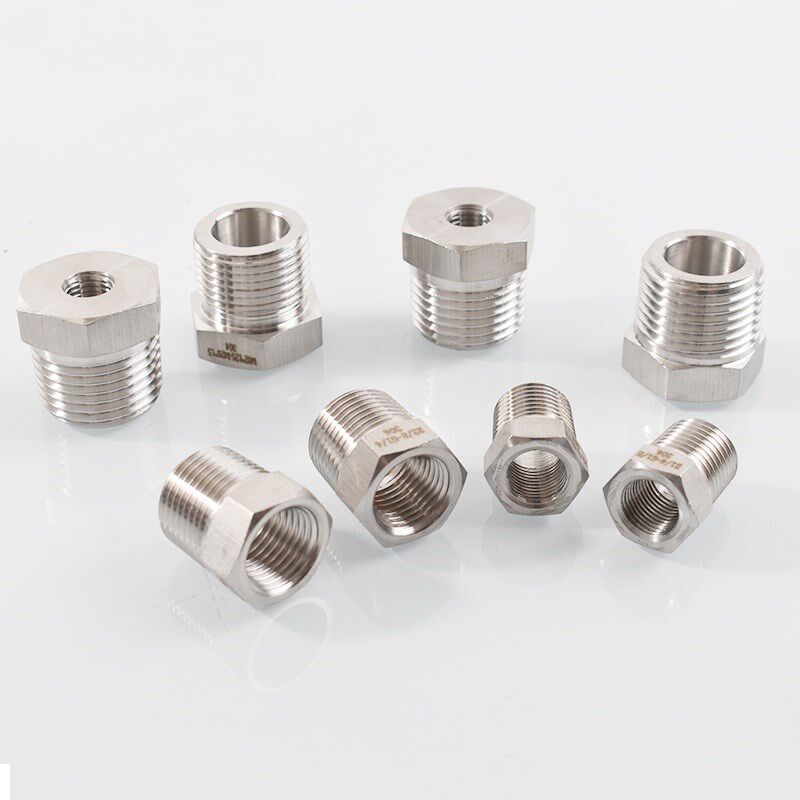 304不锈钢压力表转换接头 公制补芯M5M6M8M10M14变径内外丝2分4分