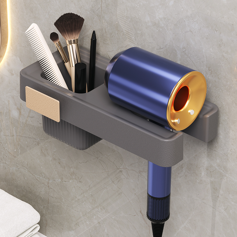 吹风机置物架徕芬免孔卫生间收纳电吹风挂架吹风筒支架浴室架子