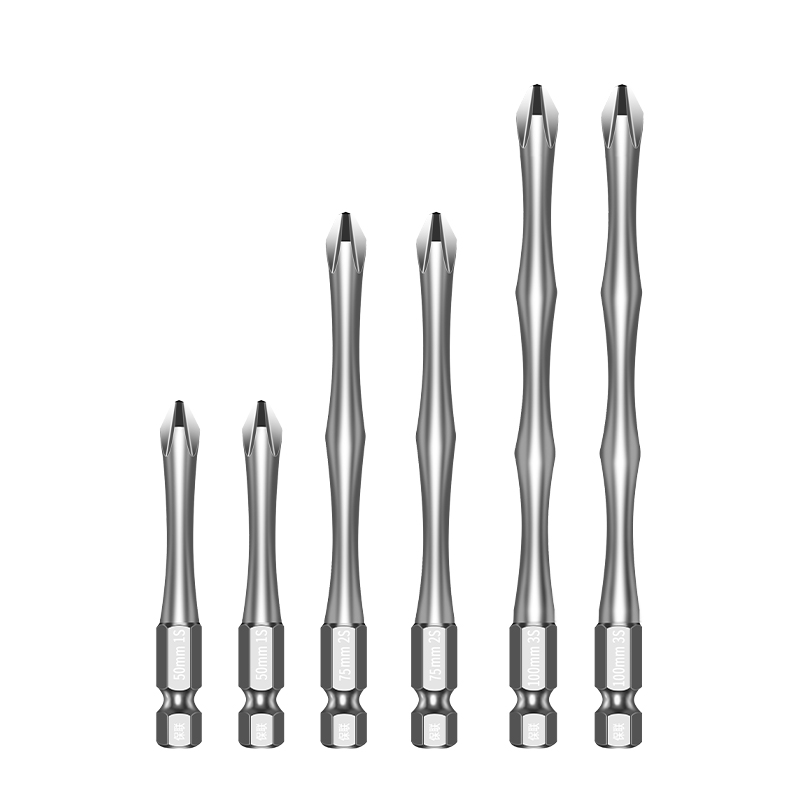 十字批头强磁S2高硬度强扭力电动螺丝刀工具手电钻六角套装头