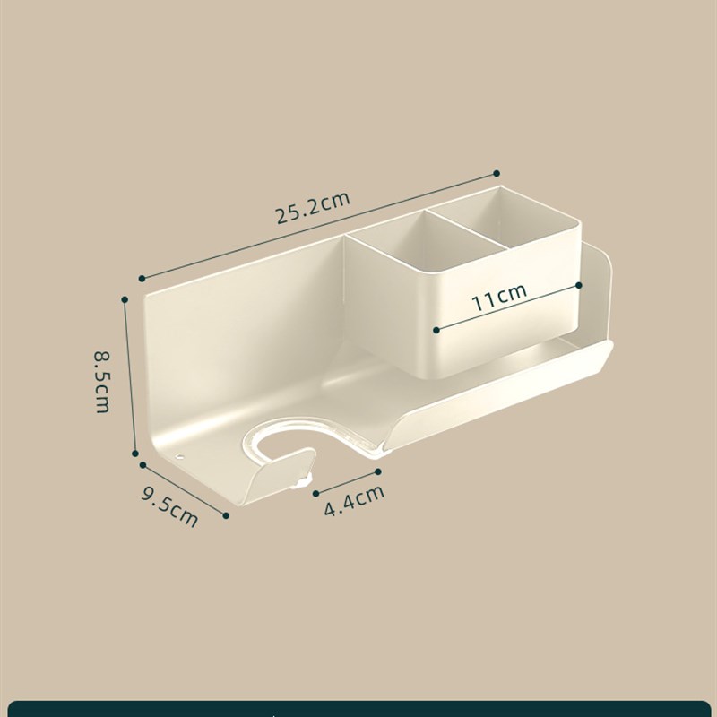 吹风机置物架免孔卫生间收纳绕线电吹风挂架吹风筒支架浴室架子
