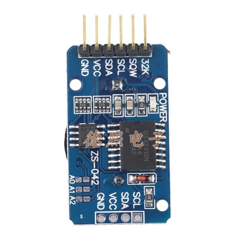 DS3231 AT24C32 高精度时钟模块 电I子IC模块 存储模块带纽扣电池