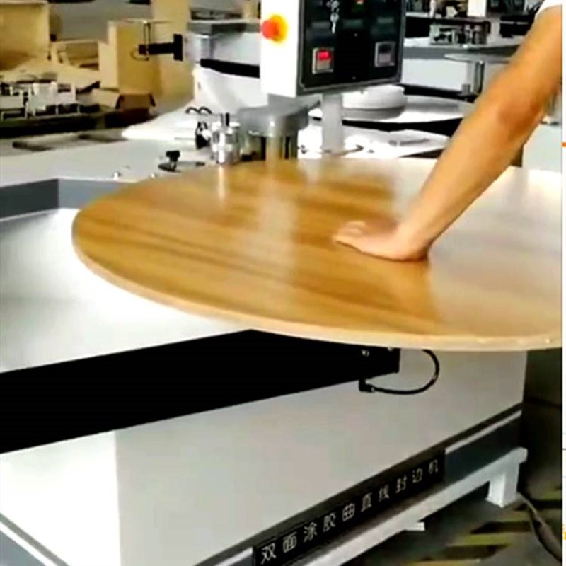 双面涂胶曲直线封边机 小心木工异型封边机 前后齐头粗修包边机