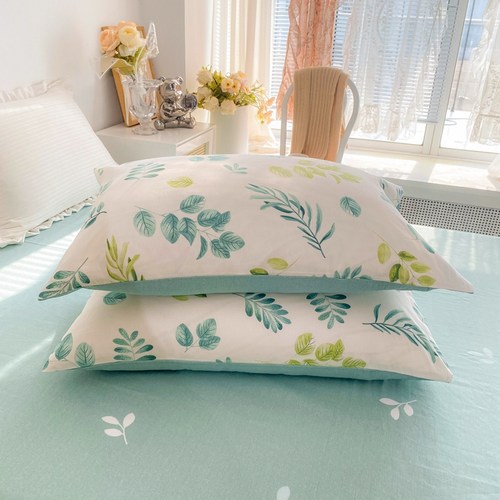 极速枕套一对g装100纯棉枕头套4874全棉单个高端枕芯内胆套男家