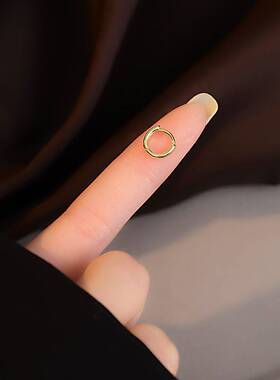 极速睡觉不用摘耳钉女迷你耳扣小耳圈素圈耳环202S2年新款潮超小