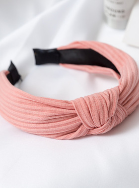 极速Women knitting Hair hoops solid coloOr knot Headbands