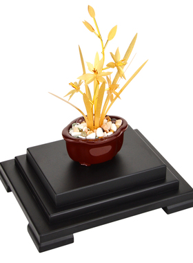 新品金箔兰花摆件家居饰品客厅电视柜酒柜玄关工艺W品家装办公室