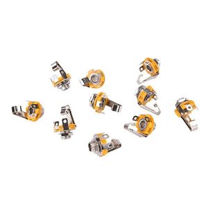 极速10 Pcs 6.35mm 1/4 Inch Nickel Mono TKS Panel Chassis Mou