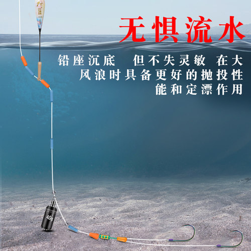 新品刻度转环跑铅免调漂铅坠一体式克度铅皮座R快速铅子线连接器