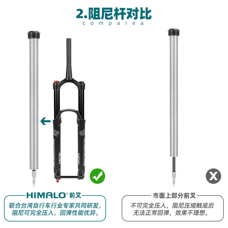 速发山地车避震前叉BOOST 桶轴110*15MM DH AM软尾140MM阻尼可调
