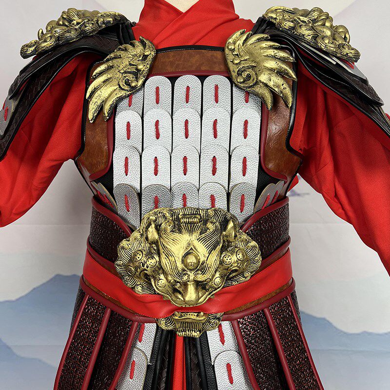 新品花木兰女将军盔甲定做女兵z盔甲巡游女将甲胄服装影视古装工