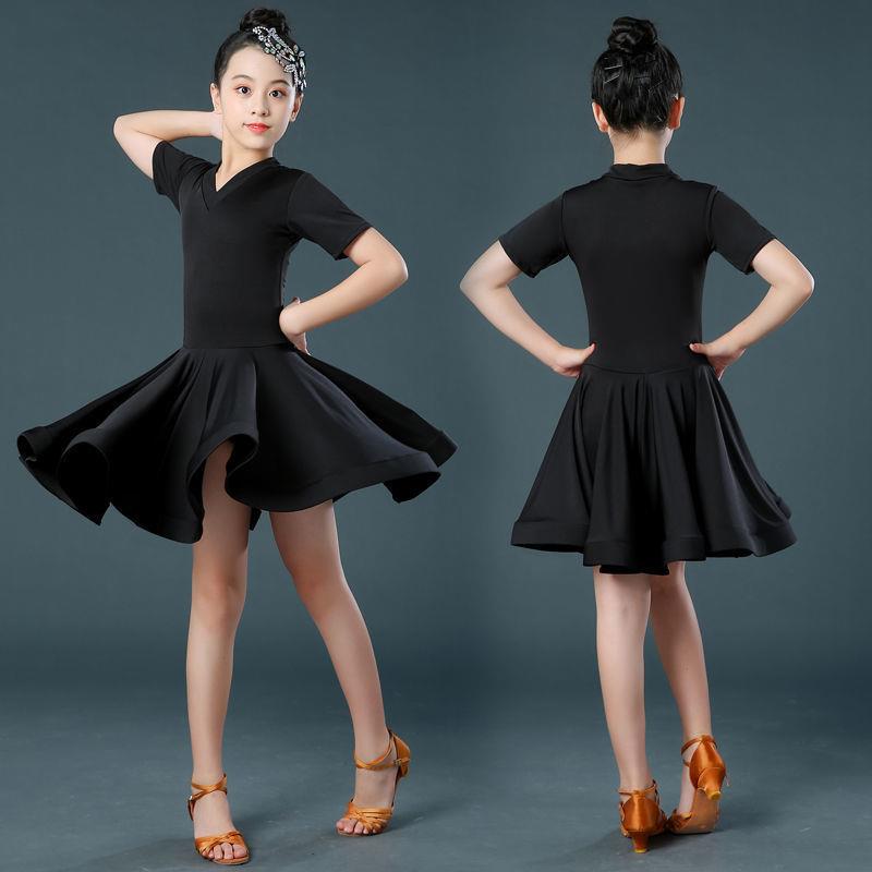 极速拉丁舞裙幼儿拉丁舞s赛服女儿童比赛服表演服标准夏季舞蹈服