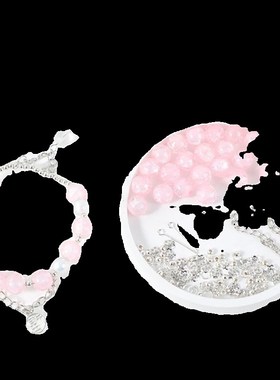 极速玉碎感爆花琉璃珠diy制作手工串珠手錬全套S材料配件包散珠手