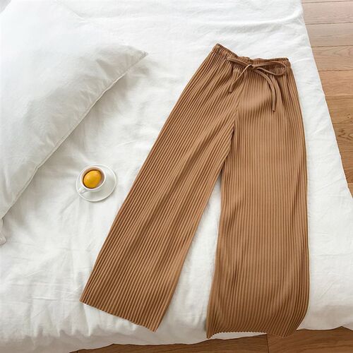 新品Hot 2019 Women Loose Wide Leg Pants Summer HiUgh Waist
