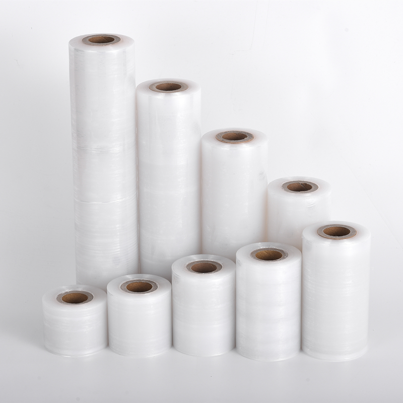 极速PEb缠绕膜5cm拉伸打包膜包装保护膜工业保鲜膜小卷捆菜外送封