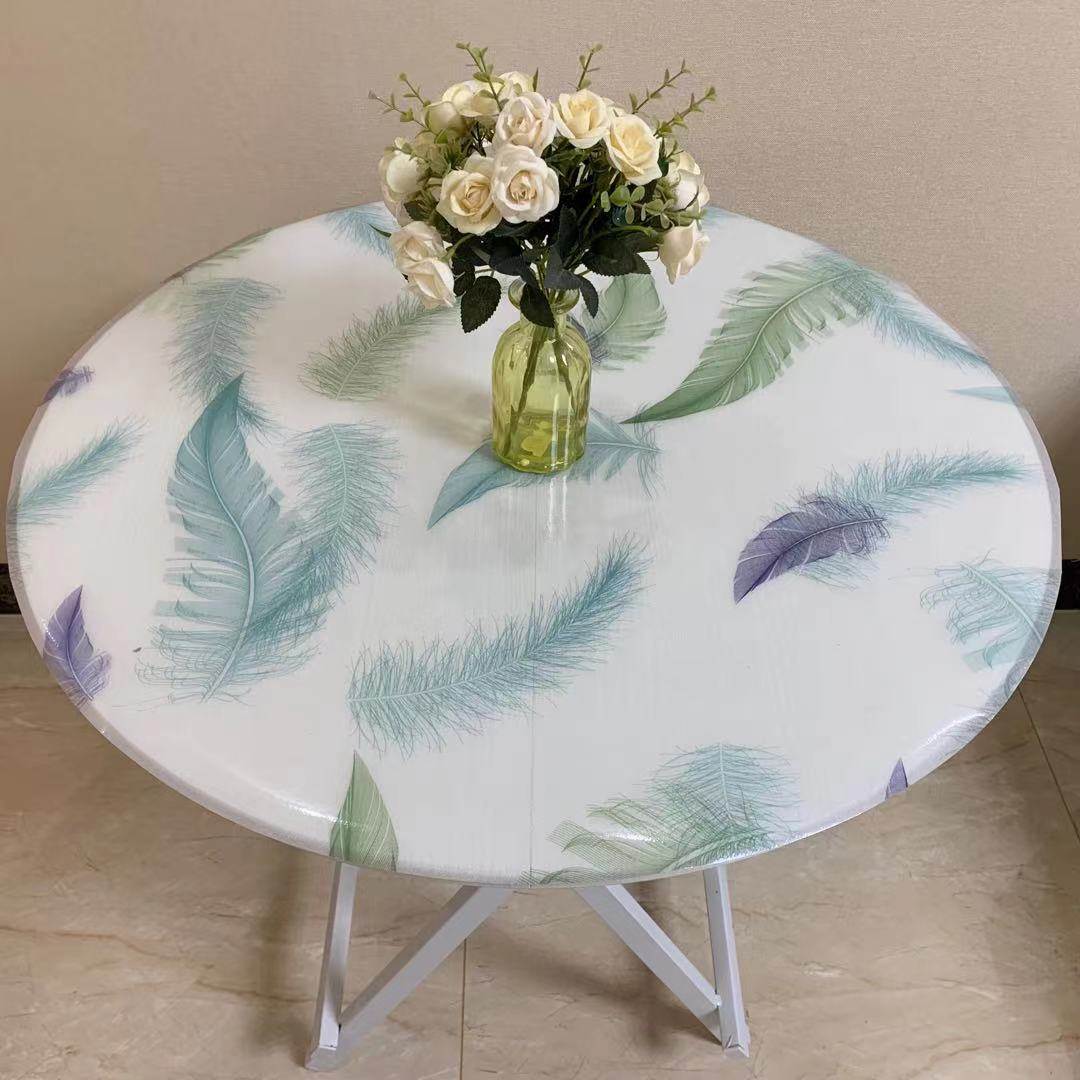 极速pvc圆桌桌布彩色软玻璃圆形桌垫防水圆O形台布防油防烫餐桌茶