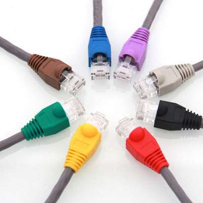 极速超五类网路水晶头护套 8P8C网路B线水晶头护套 RJ45护套头100