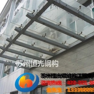 极速苏州玻璃雨棚x工程结构车棚阳光板雨棚