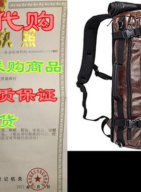 极速WITZMAN gMen Travel Backpack Large Pu Leather Rucksack C