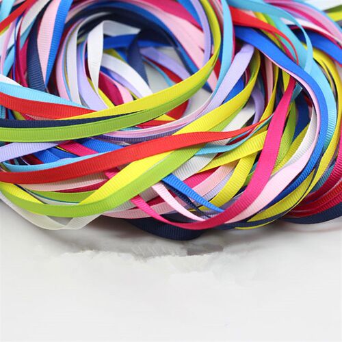 新品U PI 20yards/pack 6mm Gwrosgrain Ribbons Handmade DIY He