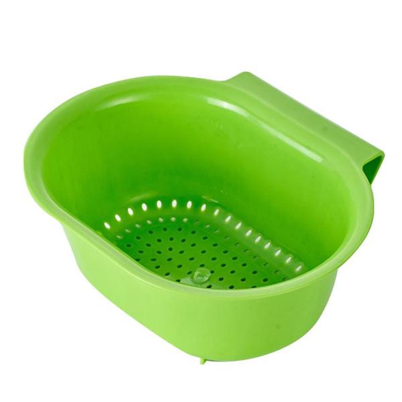 厨房加厚水槽沥水篮家用淘米洗菜盆水果盘厨具挂篮置物架子