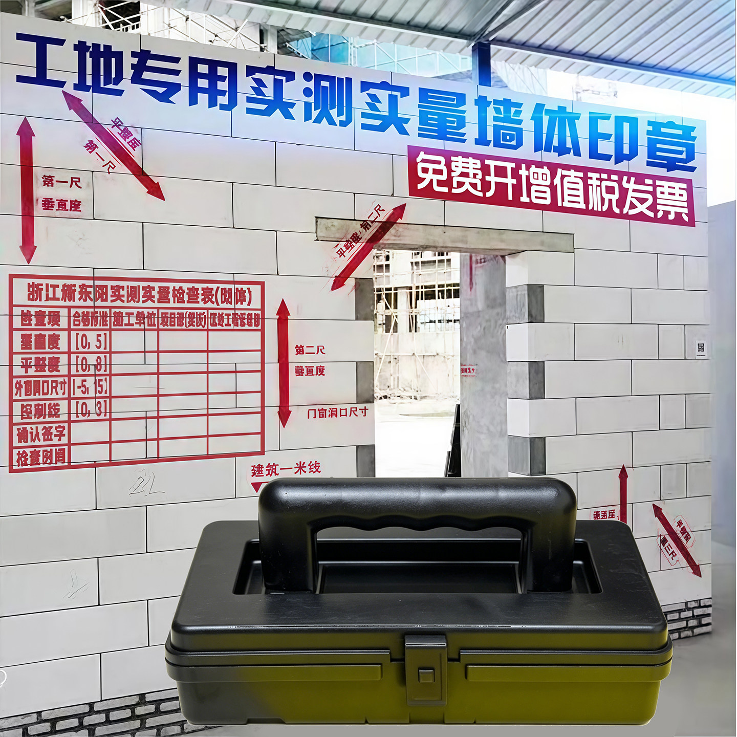 房屋分户验收数字专用印章实测实量墙体印章项目工地墙面质检盖章