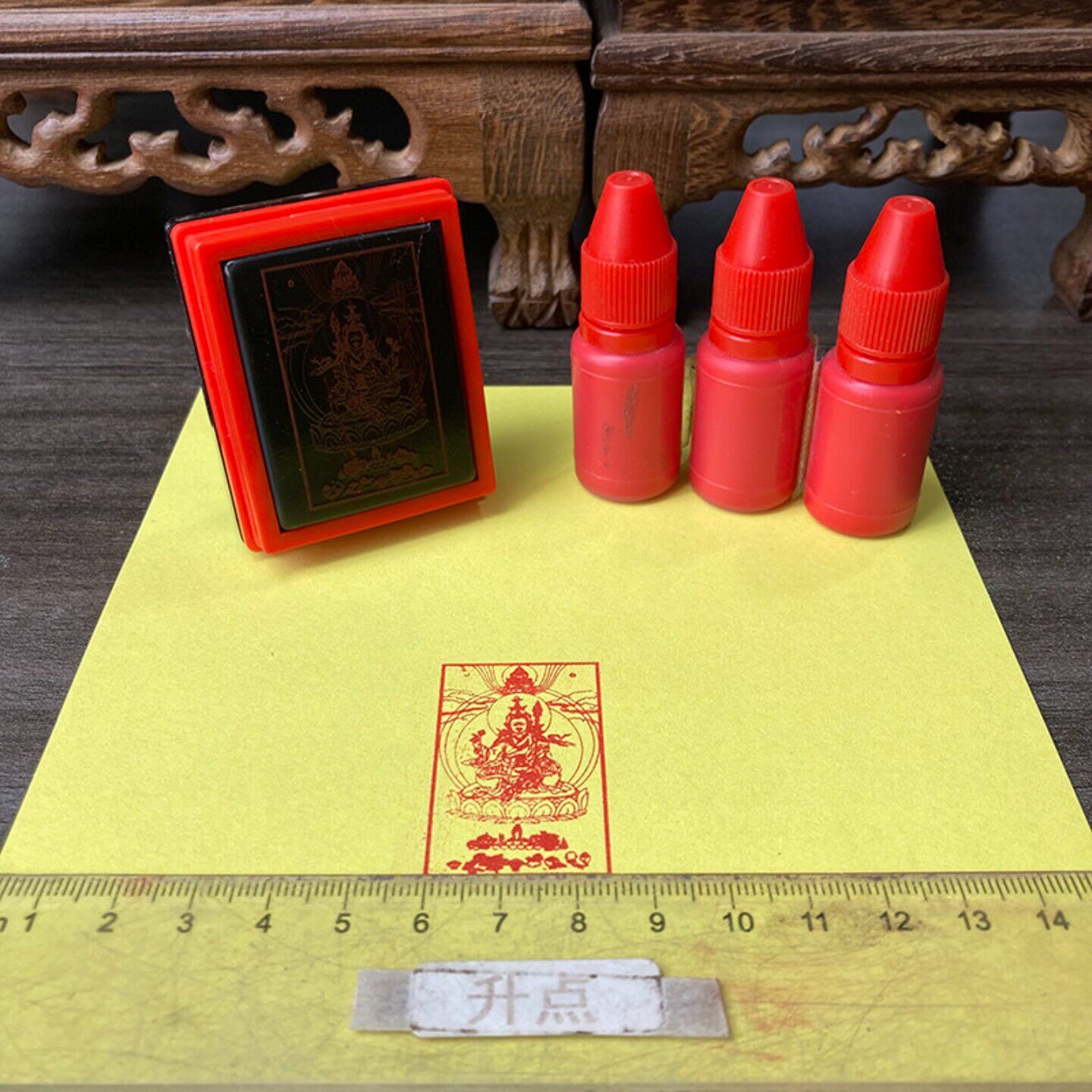 莲师佛像印 藏传密宗宁玛派莲花生大士佛像印章莲师法相刻印造像