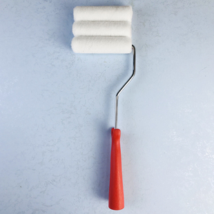 拇指短羊毛4寸小滚筒12个盒装滚刷细毛乳胶漆底面漆平涂油漆辊子