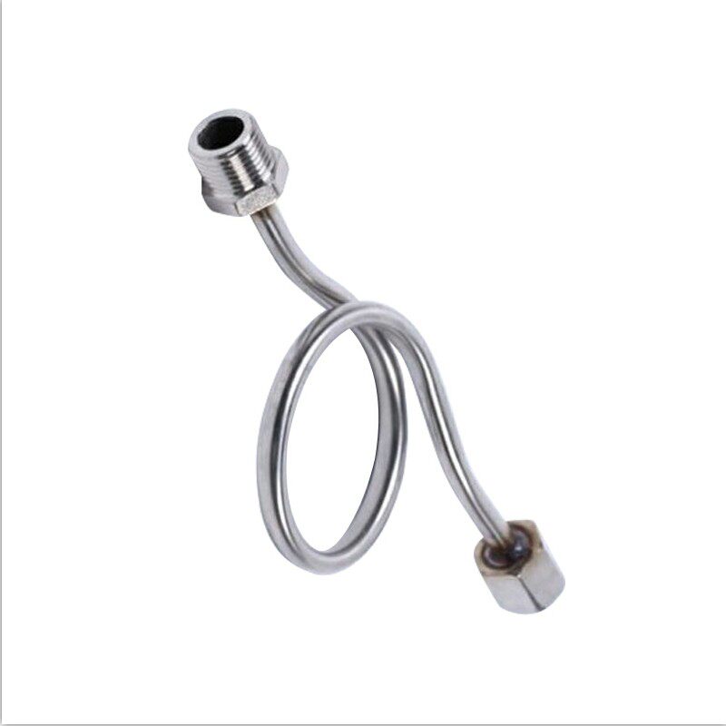 不锈钢缓冲管M20*1.5-4分压力表缓冲管M14*1.5压力表表弯管冷凝圈