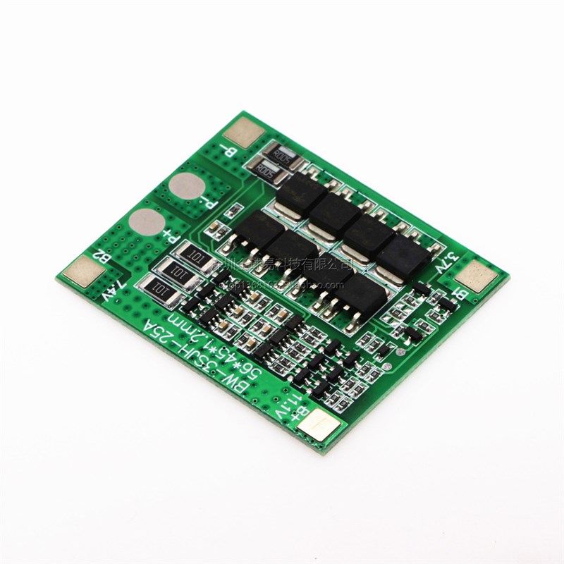 3串12V18650锂电池保护板 11.1V 12.6V带均衡25A过流过充过放保护