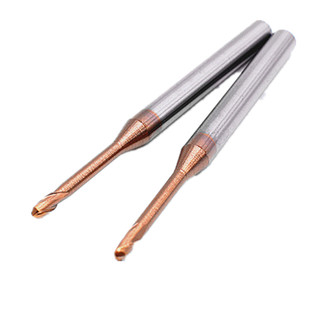 55度加长深沟球刀 钨钢合金避空球头铣刀 钢用2刃长刃长颈深孔刀