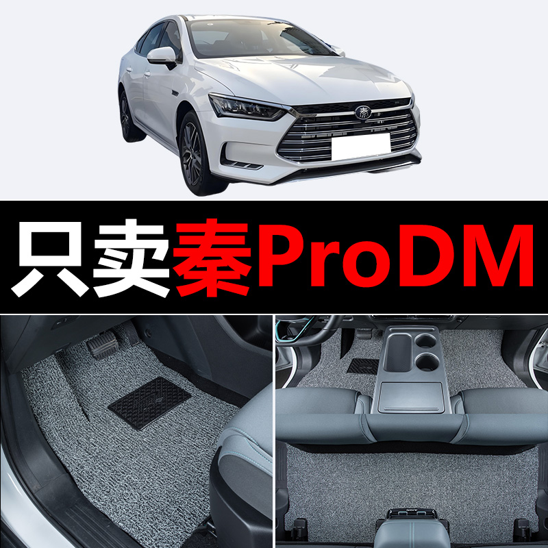 适用比亚迪秦ProDM汽车脚垫丝圈地毯垫子脚踏垫改装装饰内饰用品