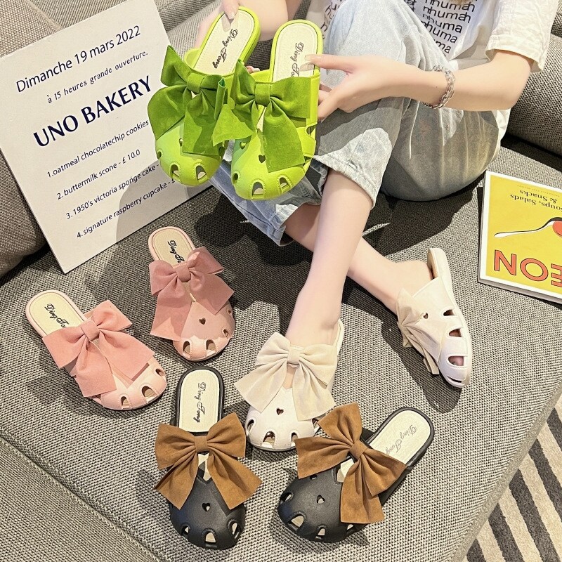 孕妇鞋子女夏季外穿拖鞋一脚蹬包时装凉鞋