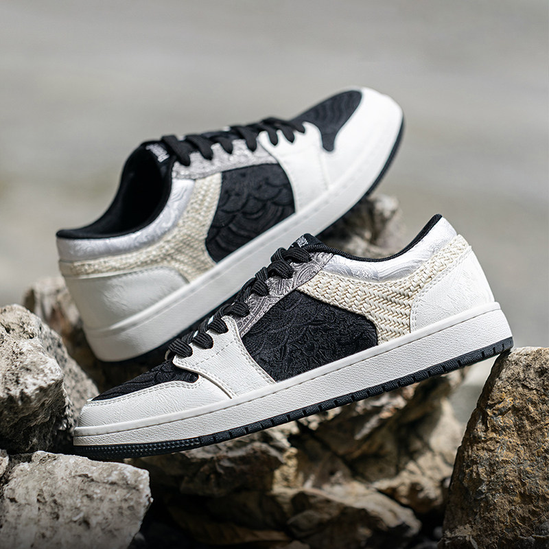 MRA反转熊猫丝绸板鞋秋季休闲鞋