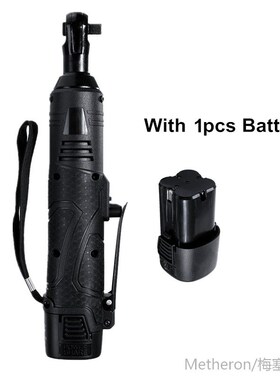 18V Electric Wrench 3/8 Cordless Ratchet with Battery L.ED L