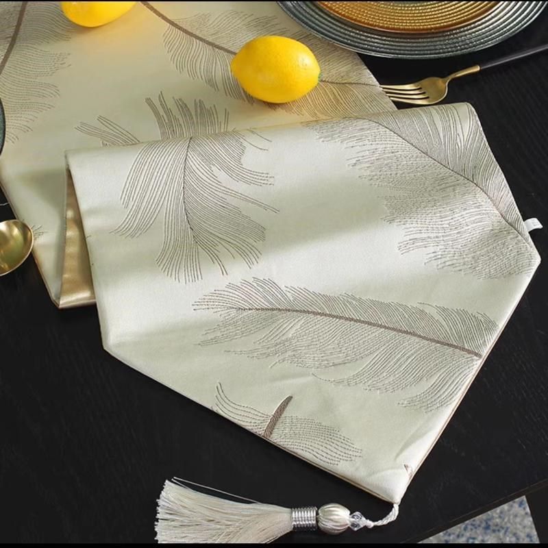 餐桌桌旗布艺茶几餐n桌布新中式餐边柜长条旗轻奢现代简约床旗台,居家布艺,桌旗,淘宝优惠券,粉丝福利购,淘宝优惠卷