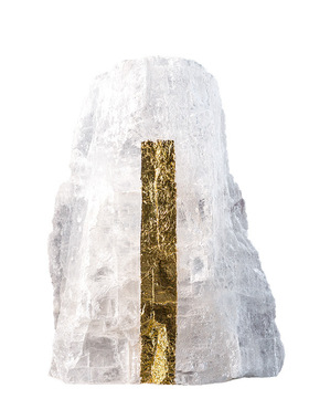 现代简约天然晶石新中式假山摆z件样板间客厅酒店玄关软装饰品摆