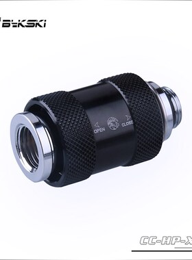 Bykski Hand Push Valve Switch G1/4 Thread MPale to Famale Fl